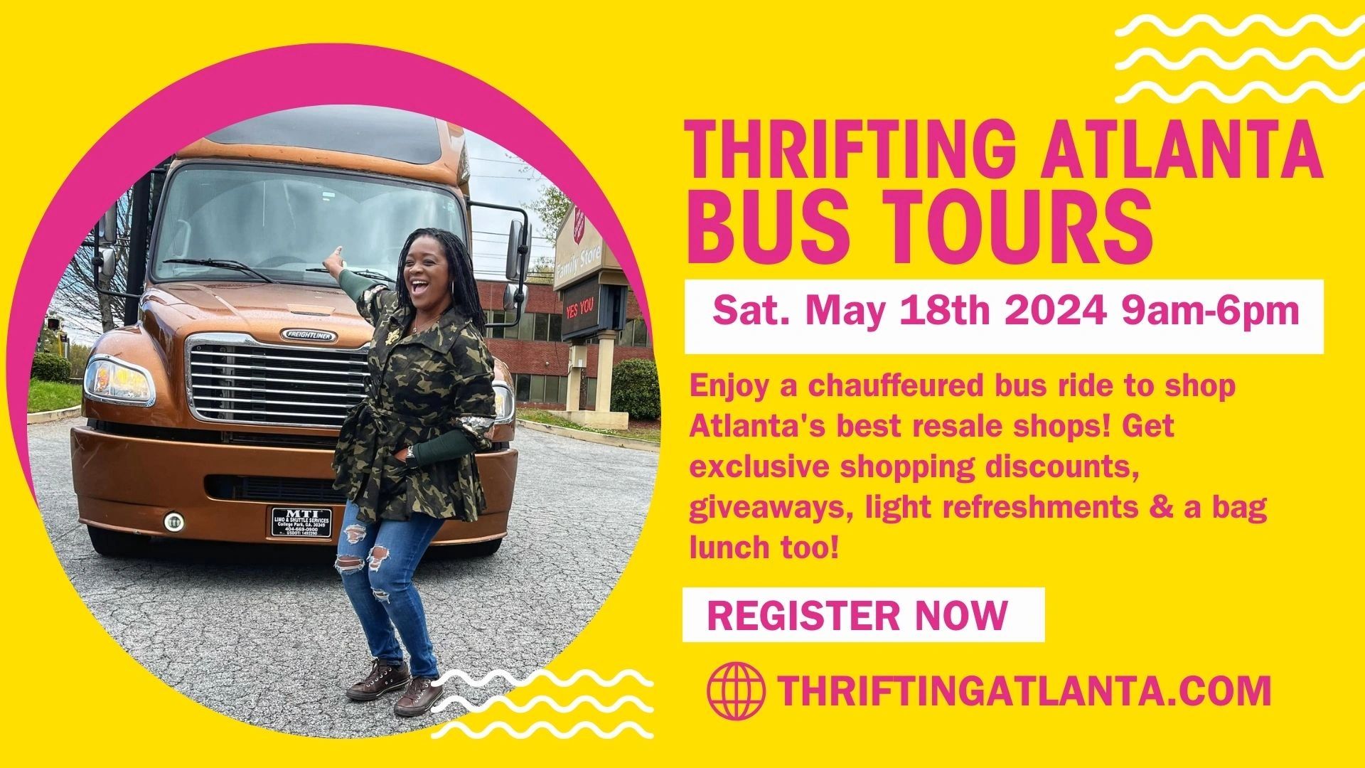 thrift store bus tours