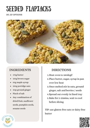 Seeded flapjack recipe