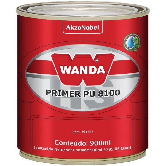 WANDA PU 391708 8100 Series 2K Primer, 4 L Can, 41 Mixing
