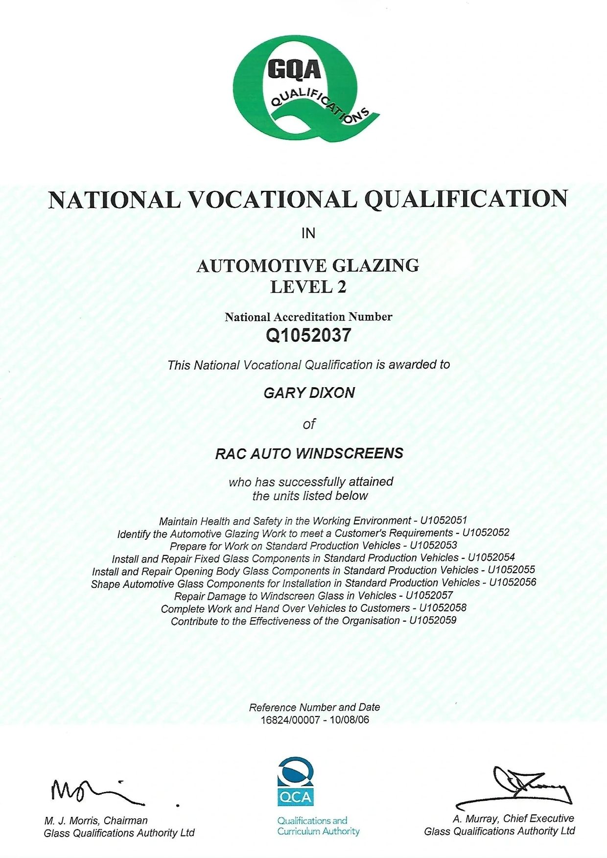 NVQ qualification 