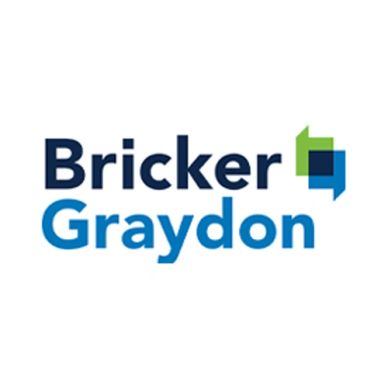 Bricker Graydon logo with blue and green design.