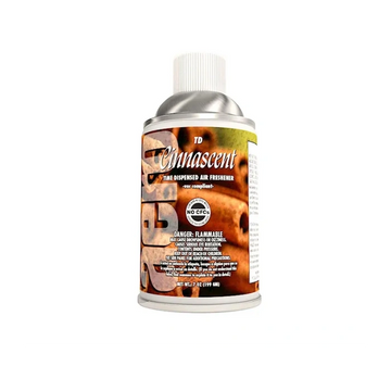 Cinnamon scented metered air freshener, odor, air, airworks, time mist