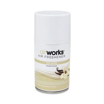 air freshener, metered air,  odor control, odor, very vanilla, vanilla, odor, air, airworks