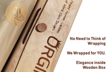 Scarf inside Wooden Gift Box by Orginl