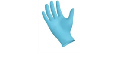 blue nitrile glove