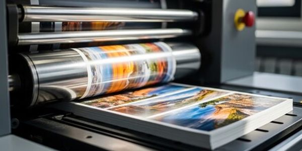 Printing machine producing high-quality color prints.