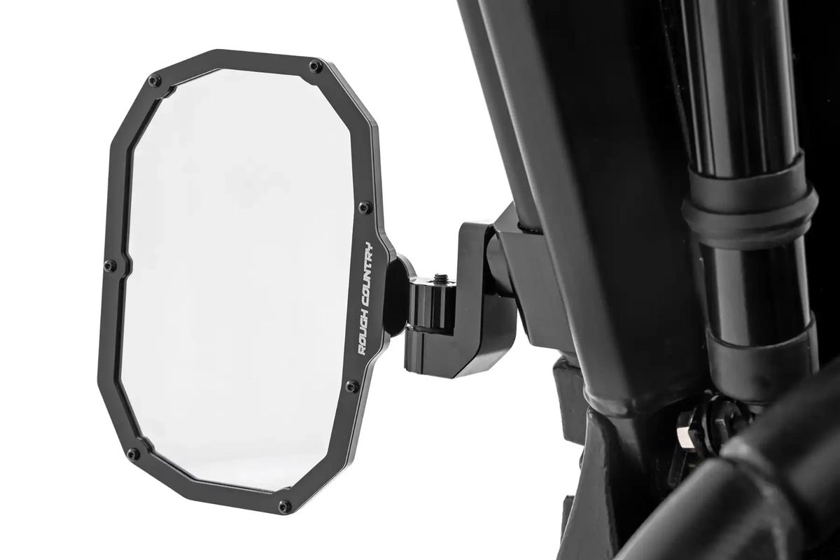 UTV Aluminum Side View Mirrors Horizontal