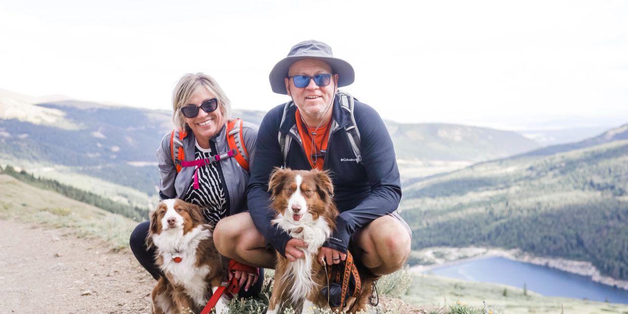 Jim, Me, Isabella, and Kahli enjoying Colorado