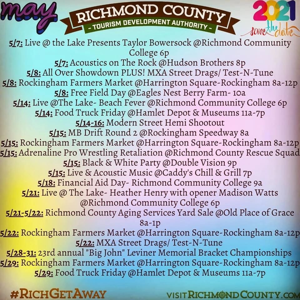 May 2021 Events List May 2021 Events List