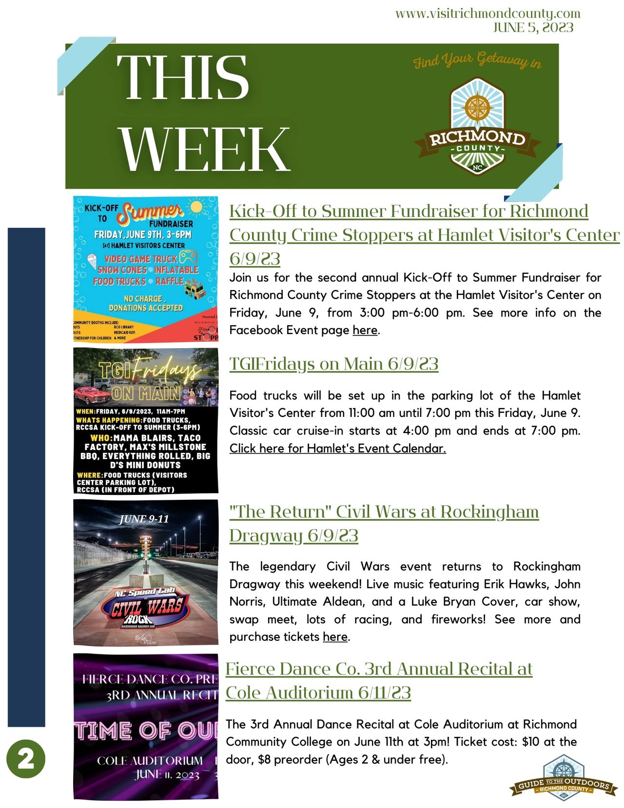 RCTDA Newsletter: 9th Edition: 6/5/23