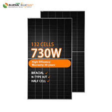 Solar panel with 132 cells and 730W high efficiency output.