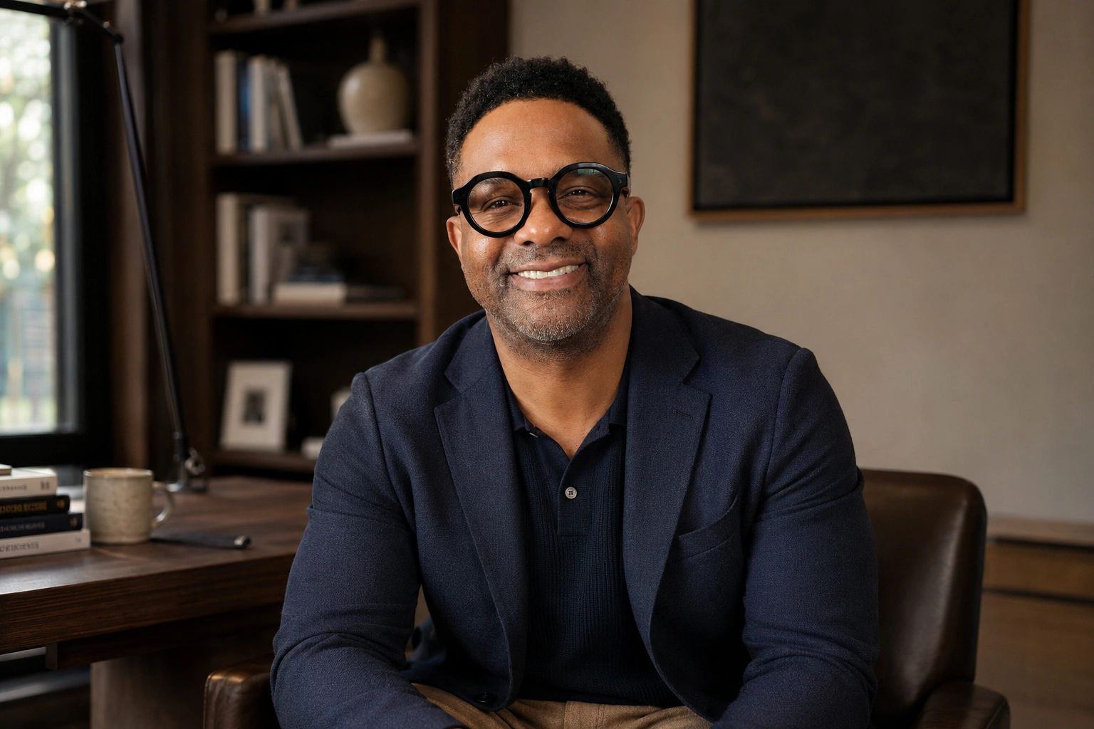 Editorial portrait of author, educator, keynote speaker, and mentor Cobby M. Williams.