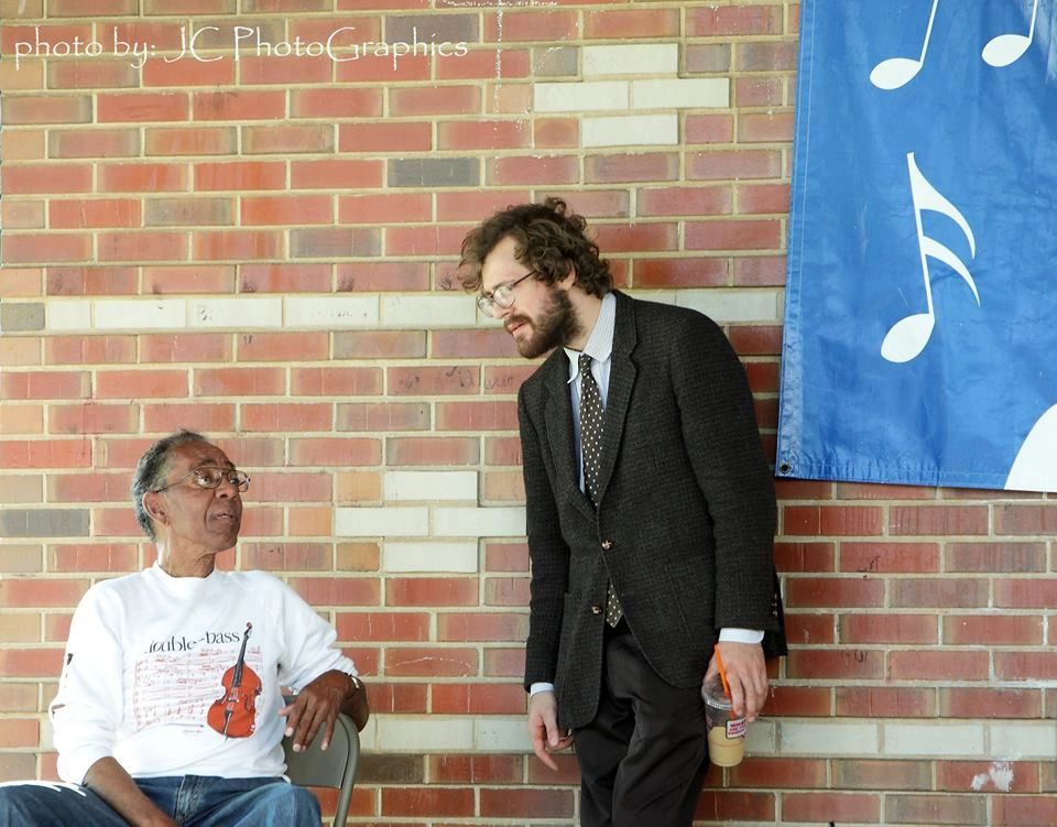 Paul Brown and Matt Dwonszyk, Bushnell Park bandstand, Hartford; photo by Joseph Chandler