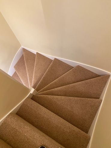 Carpet on stairs