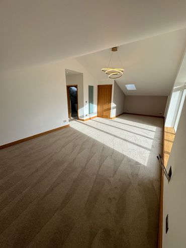 New carpet in bedroom