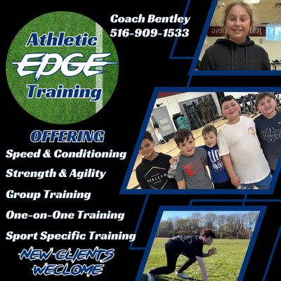 a flyer for athletic edge training