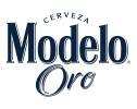A stylized blue logo with text and decorative elements.