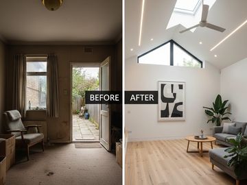 Room Addition before/after