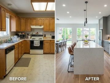 Kitchen Remodel before/after