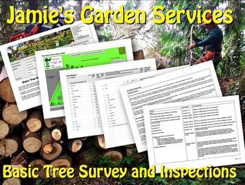 Jamie's Garden Services is LANTRA Certified for undertaking your Basic Tree Survey and Inspections.