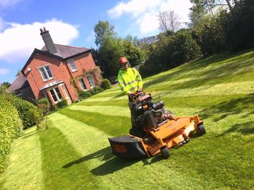 Grass Cutting of Large Residential, Commercial, and Local Authority Sites by Jamie's Garden Services