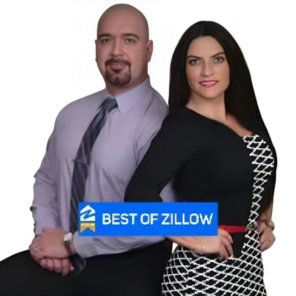 Two people giving still for picture