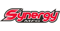 Logo of Synergy MFG with stylized red and white text.