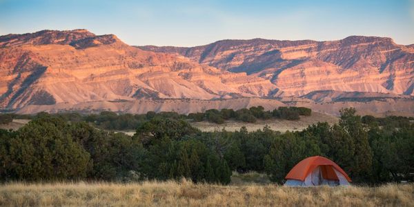 Camping in the high desert.