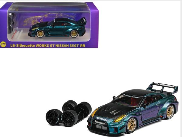 1/64 CM Model Nissan Skyline GT-R GTR R35 LBWK 35GT-RR (Chameleon ...