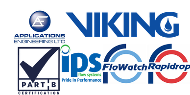 Logos of five engineering and technology companies arranged together.
