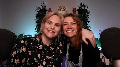 This is Nicola Passey and Jodie Marie in The Midlanders Podcast studio.