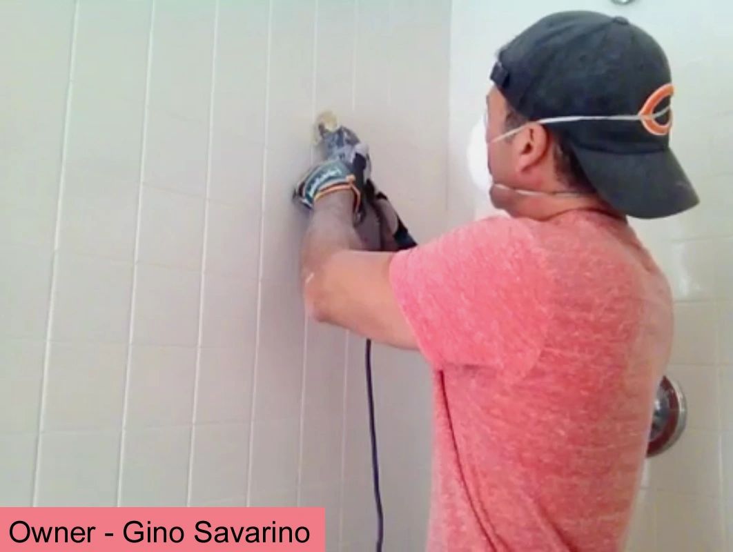 Shower tile cleaning and regrouting, Itasca IL