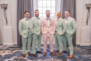 Nikola and his groomsmen.
