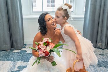 Jamey and her sweet flowergirl. 