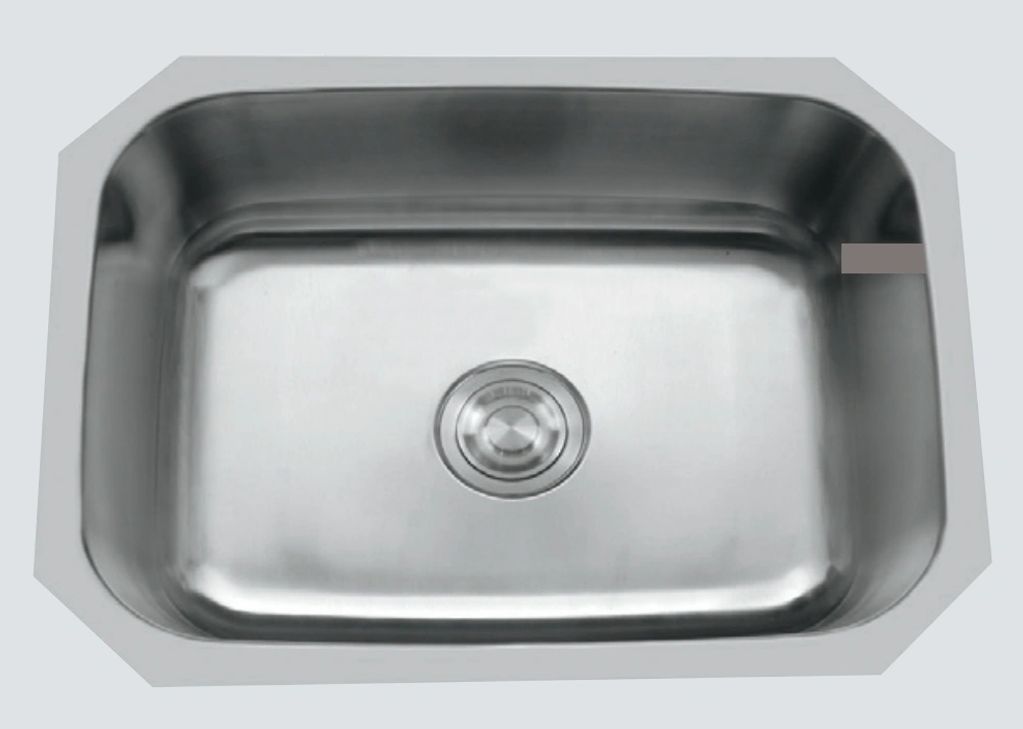 Kitchen sink: (2116) Small Stainless steel rectangular