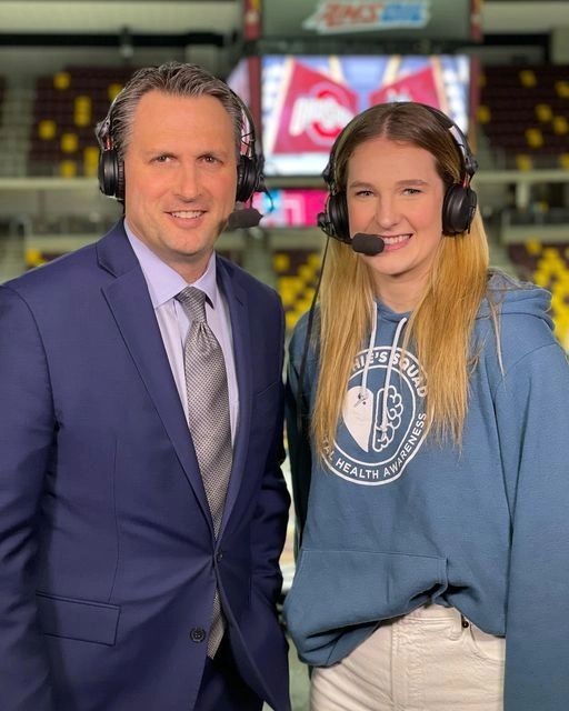 Gabbie Hughes talking with ESPN's Clay Matvick about the Hockey Humanitarian Foundation and Sophie's Squad on March 17, 2023 Gabbie Hughes talking with ESPN's Clay Matvick about the Hockey Humanitarian Foundation and Sophie's Squad on March 17, 2023