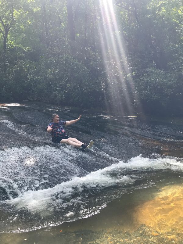 The inner-child is making her mark with Asheville-Waterfall-Tours.com