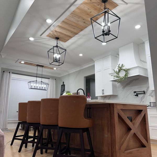 Custom Wood Panel Ceiling with Recessed Lighting – NANDA Trim