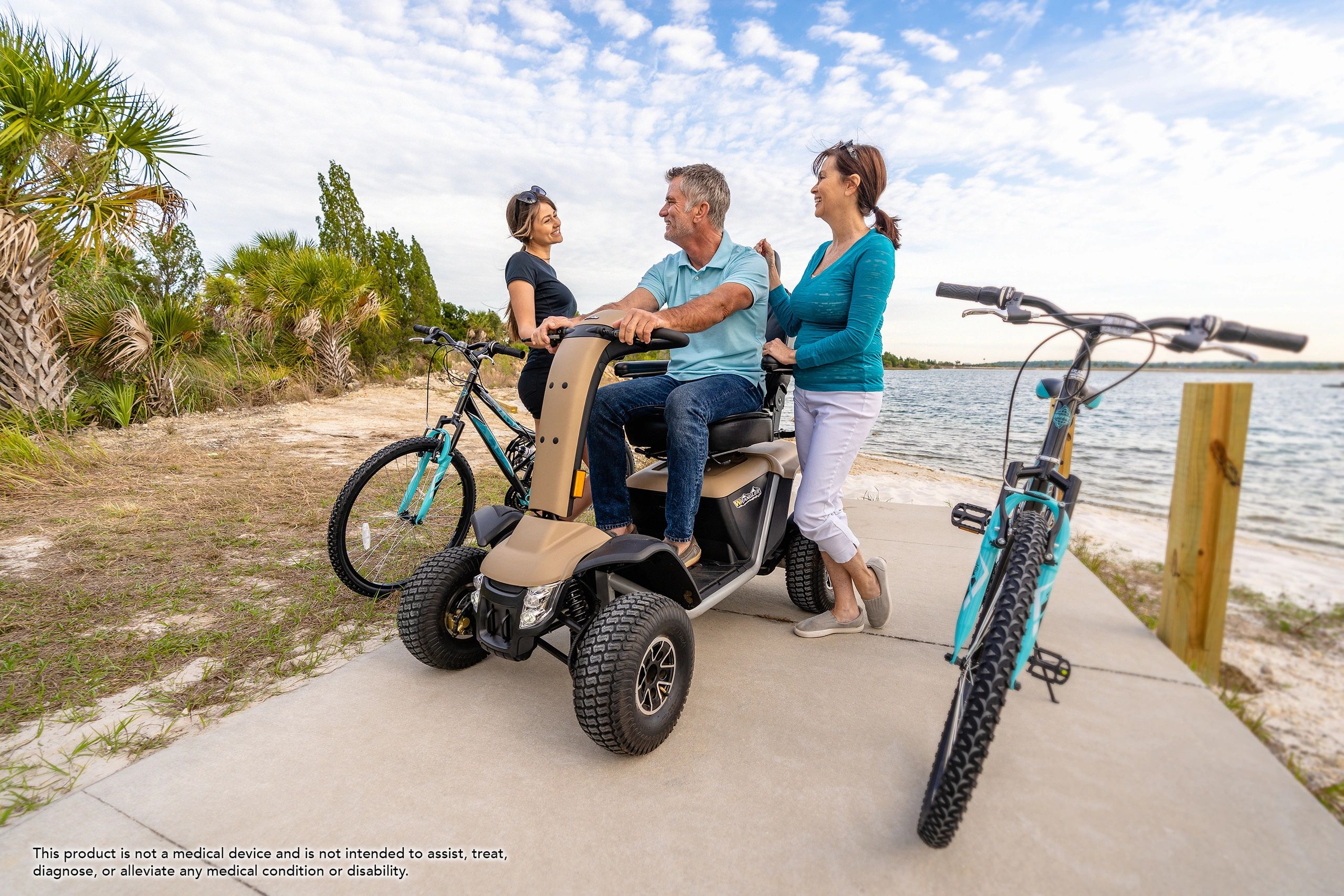 four wheeled scooter for outdoor use