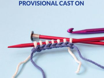 How to Knit provisional cast on