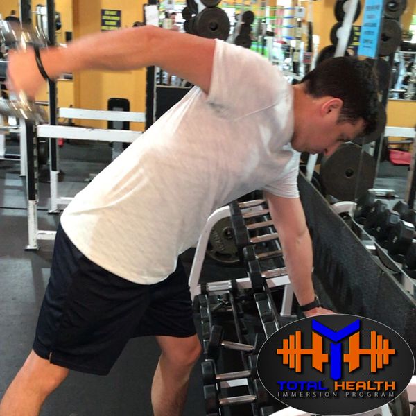 Client Working Out Triceps