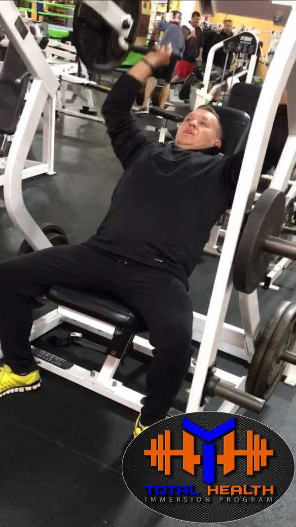 Client Working Out Shoulders