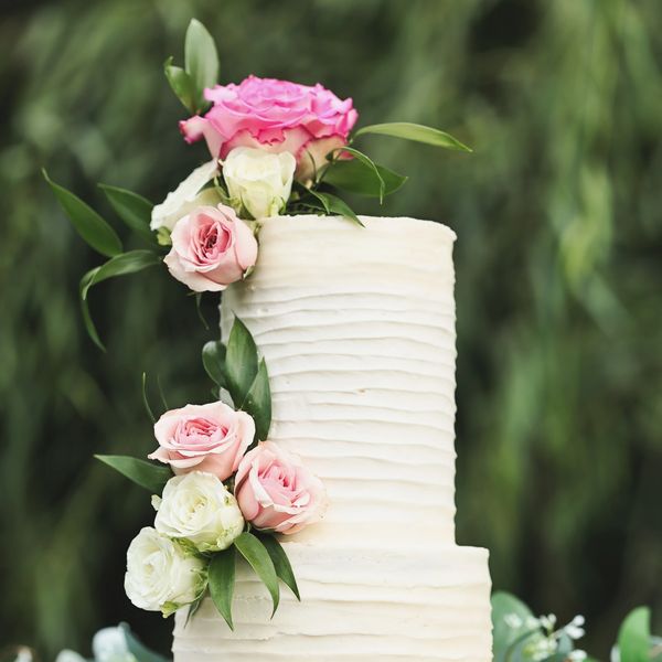 Photo of a wedding cake. 
Photo provided courtesy of Capturedbyceleste.com