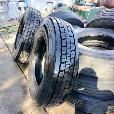 Used truck tire