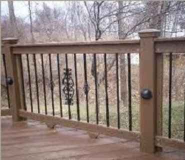 Rod iron railing