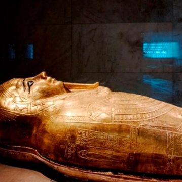 National Museum of Egyptian Civilization in Cairo showcasing royal mummies and ancient Egyptian artifacts

