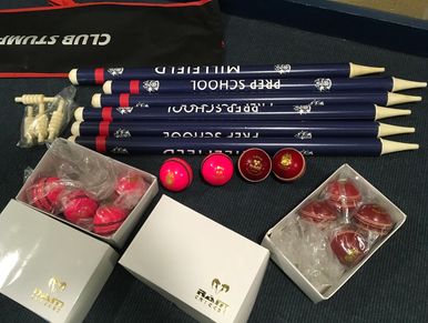 Ram Cricket equipment produced for Millfield school UK