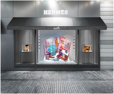 Hermès Window Displays, Fashion, Retail, Retail Design