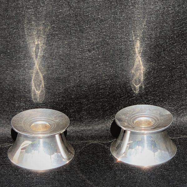 American Gorham modernist Trend  sterling silver candle holders 