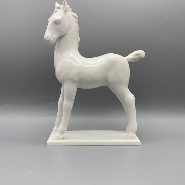 Lipizzaner foal porcelain sculpture by Michael Powolny for Vienna Aurgarten c1923